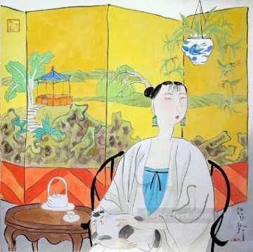中国の伝統芸術 Painting - 胡永凱中国人女性8